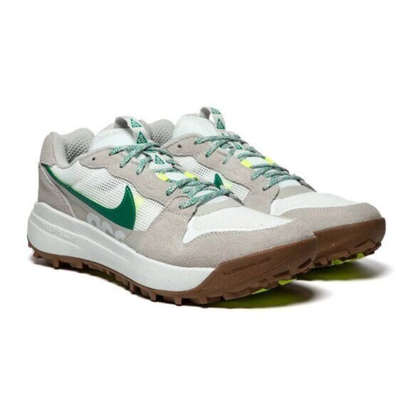 Nike ACG Lowcate Light Iron Ore · Malachite · Summit White · Volt Sneakers Swoos - Picture 1 of 11